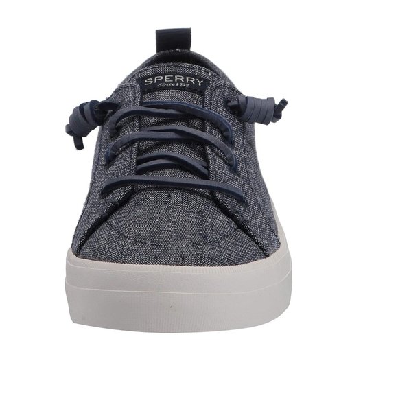 NEW Sperry Crest Vibe Sparkle Linen Sneakers - Picture 4 of 10